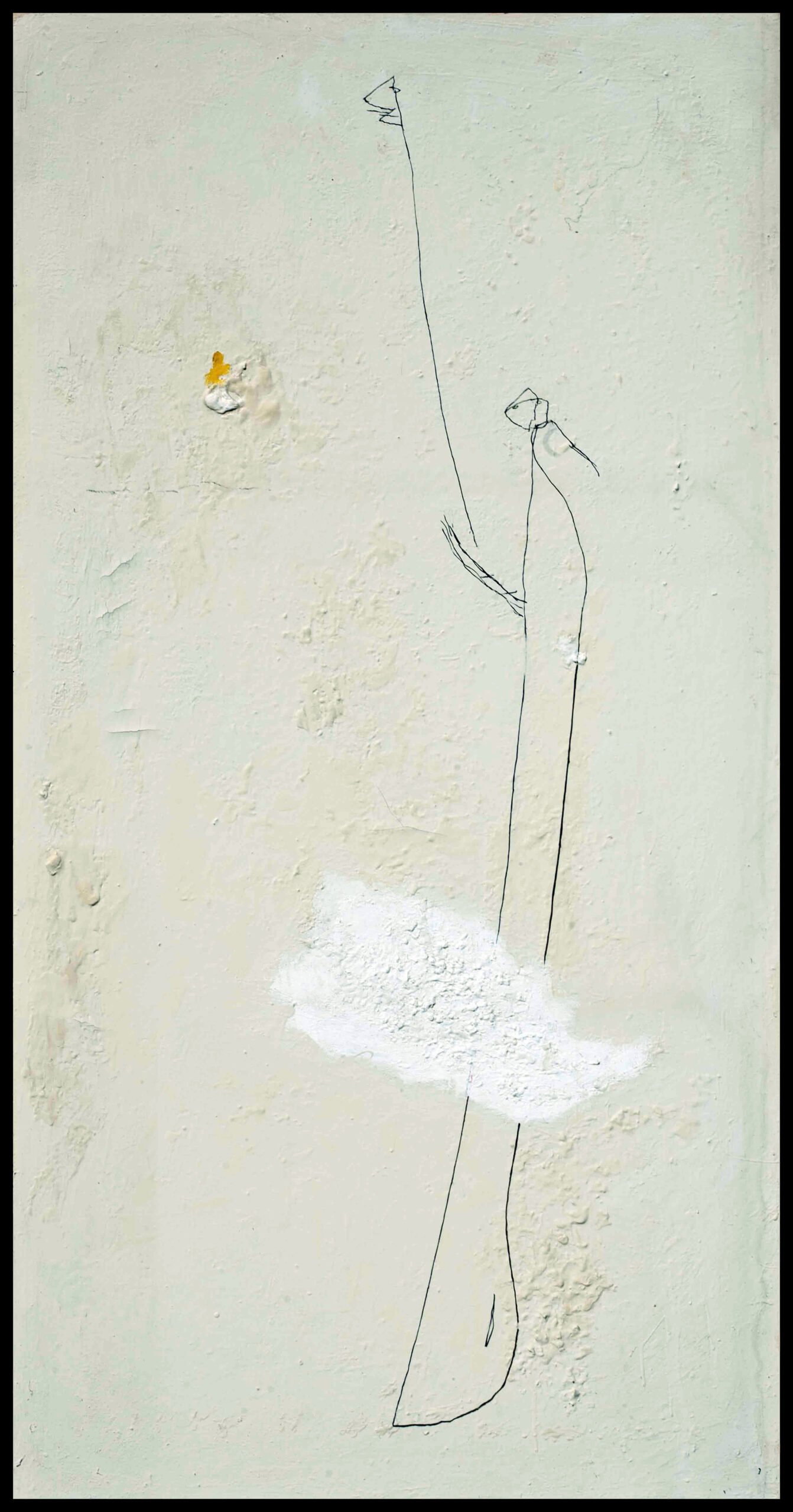 Bez naziva (Tanka figura), Ulje na platnu, 72 x 138