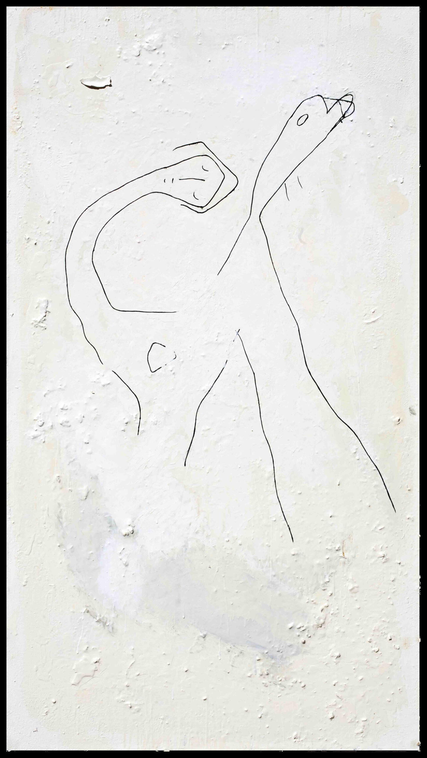 Nepoznata (Covek i ptica), Ulje na platnu, 128 x 70