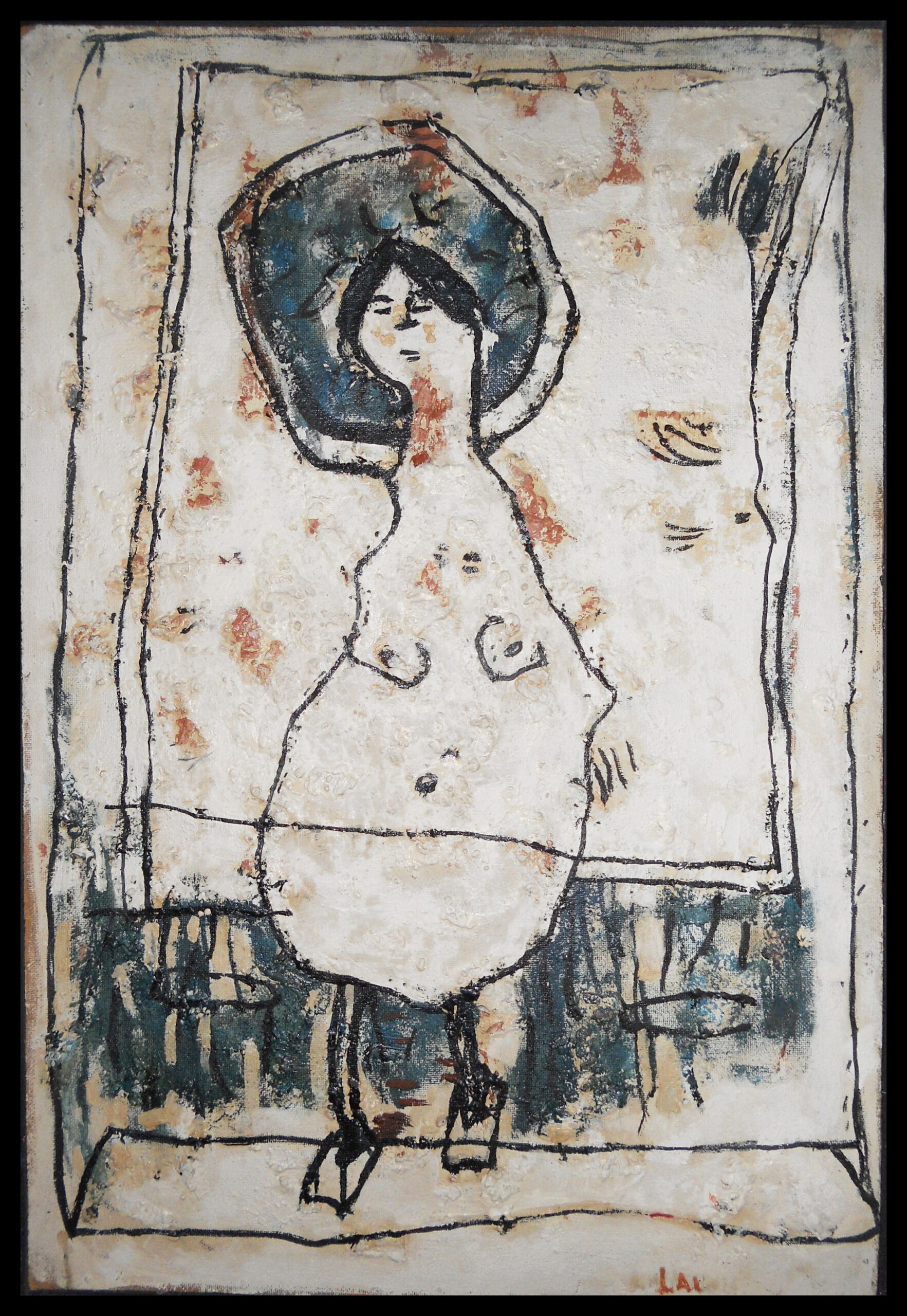 Zena ´70, Ulje na lesonitu, 63 x 93